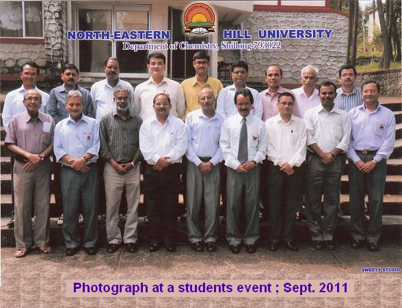 Photograph of Faculty members at a students event held on13th Sept. 2011 